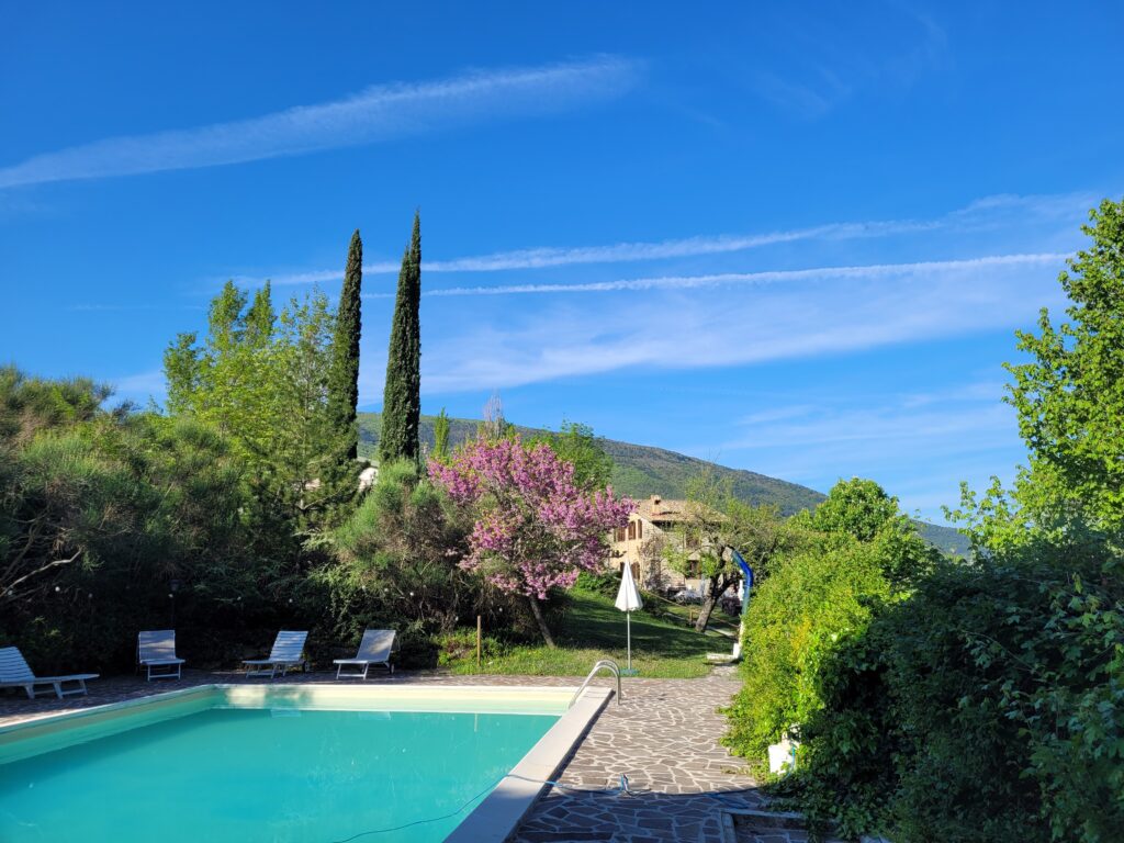 Seminarhaus mit Pool in Assisi.