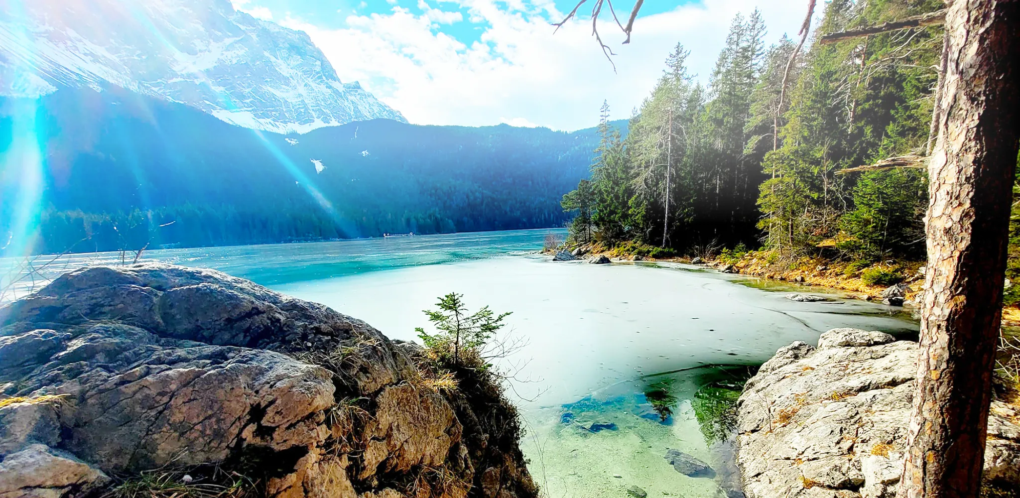 Blick auf den Eibsee.